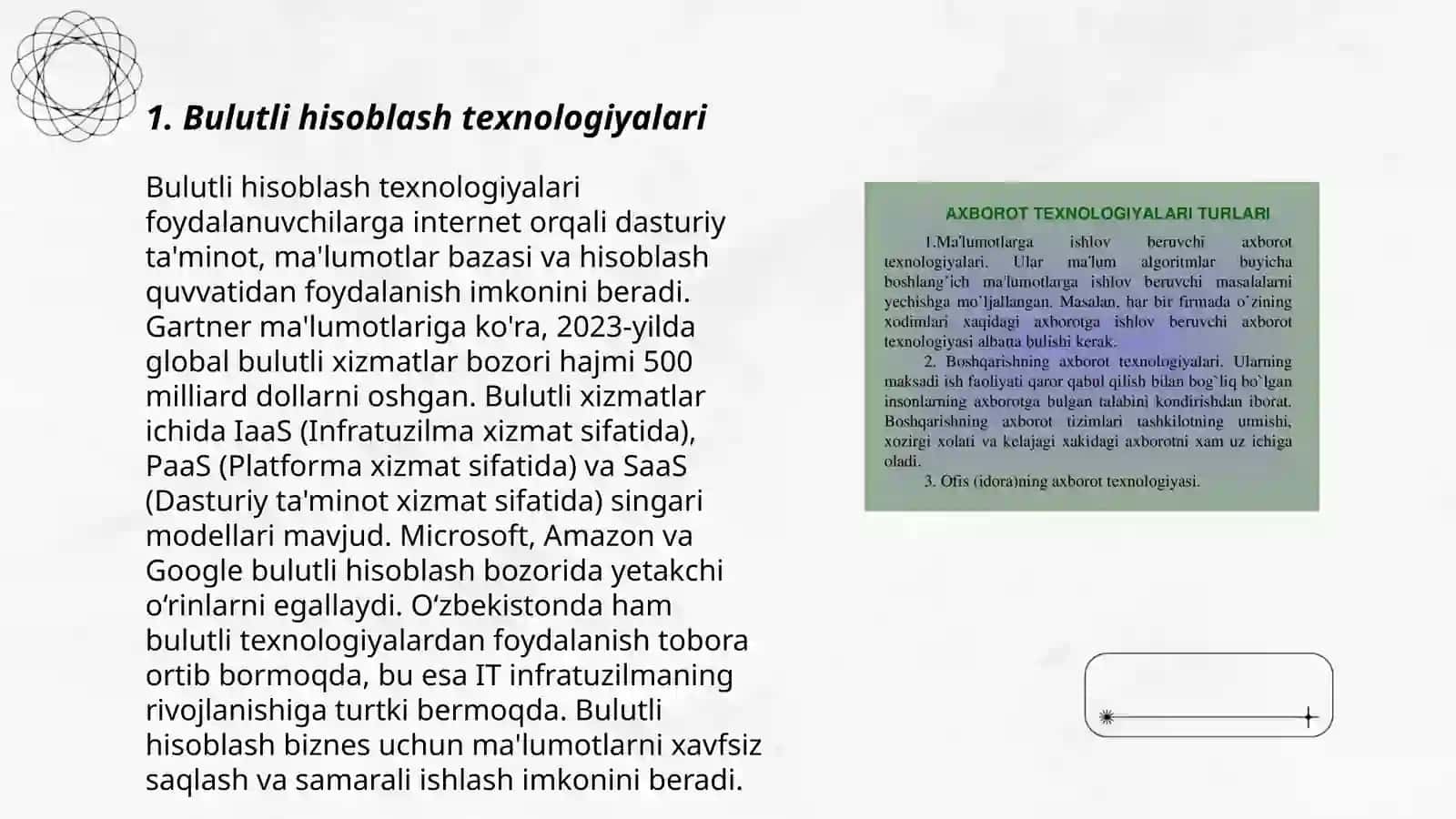 Bulutli hisoblash texnologiyalari 3