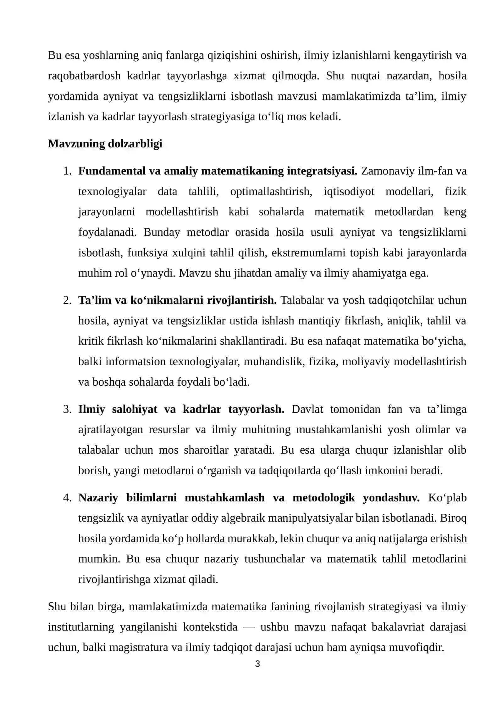 Hosila tushunchasi 3