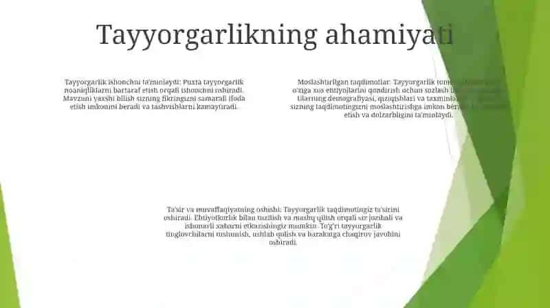 Taqdimot Tayyorlash 3