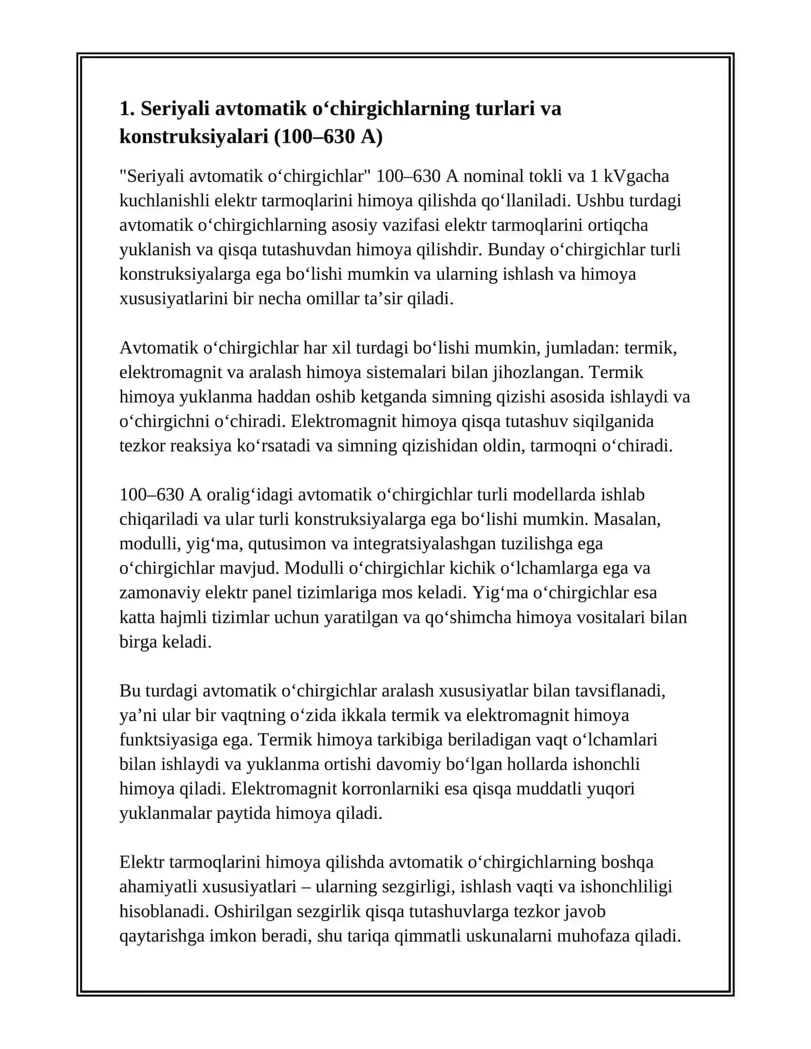 Seriyali avtomatik o‘chirgichlar 3
