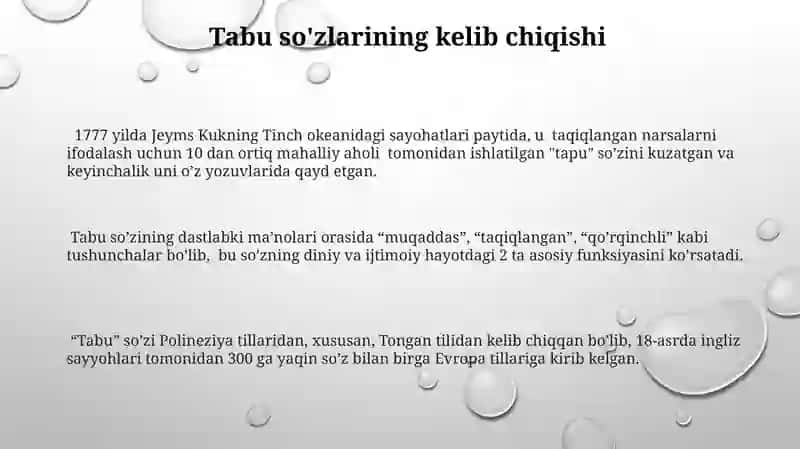 Tabu va evfimizim.terminologiya 3