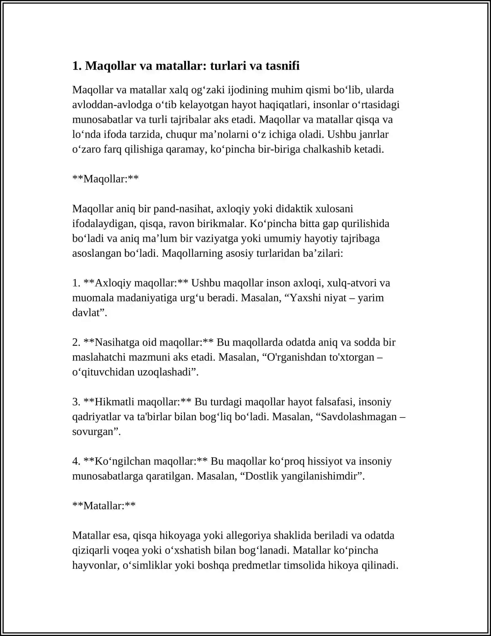 MAQOL VA MATALLARNING STILISTIK VAZIFALARI 3
