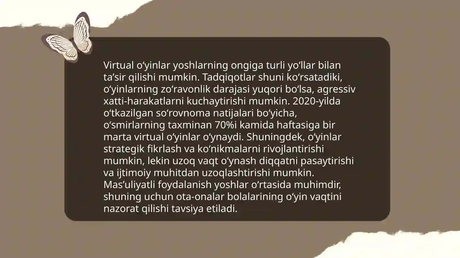 Virtual oʻyinlarning yoshlar onggiga tasiri 3