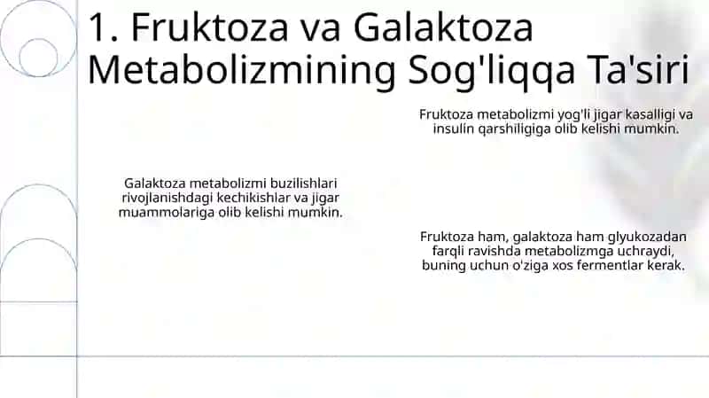 Furuktoza va galaktoza metabalizmi 3