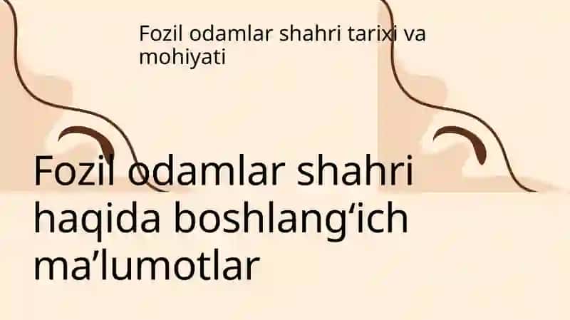 Fozil odamlar shahri 3