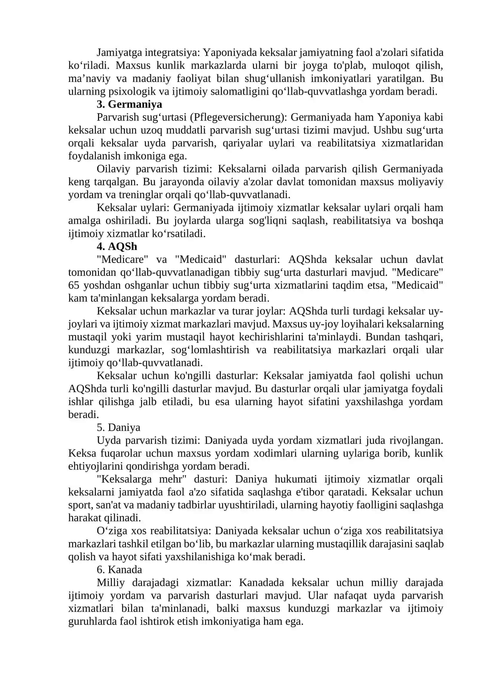 Keksalar va qariyalar bilan ijtimoiy ish 3