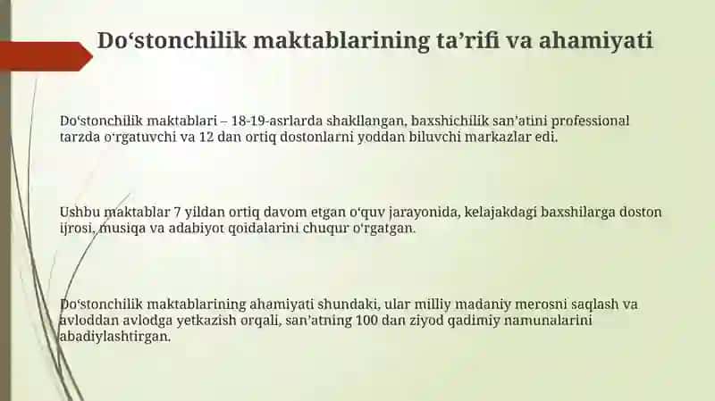 Doʻstonchilik maktablarining taʼrifi va ahamiyati 3