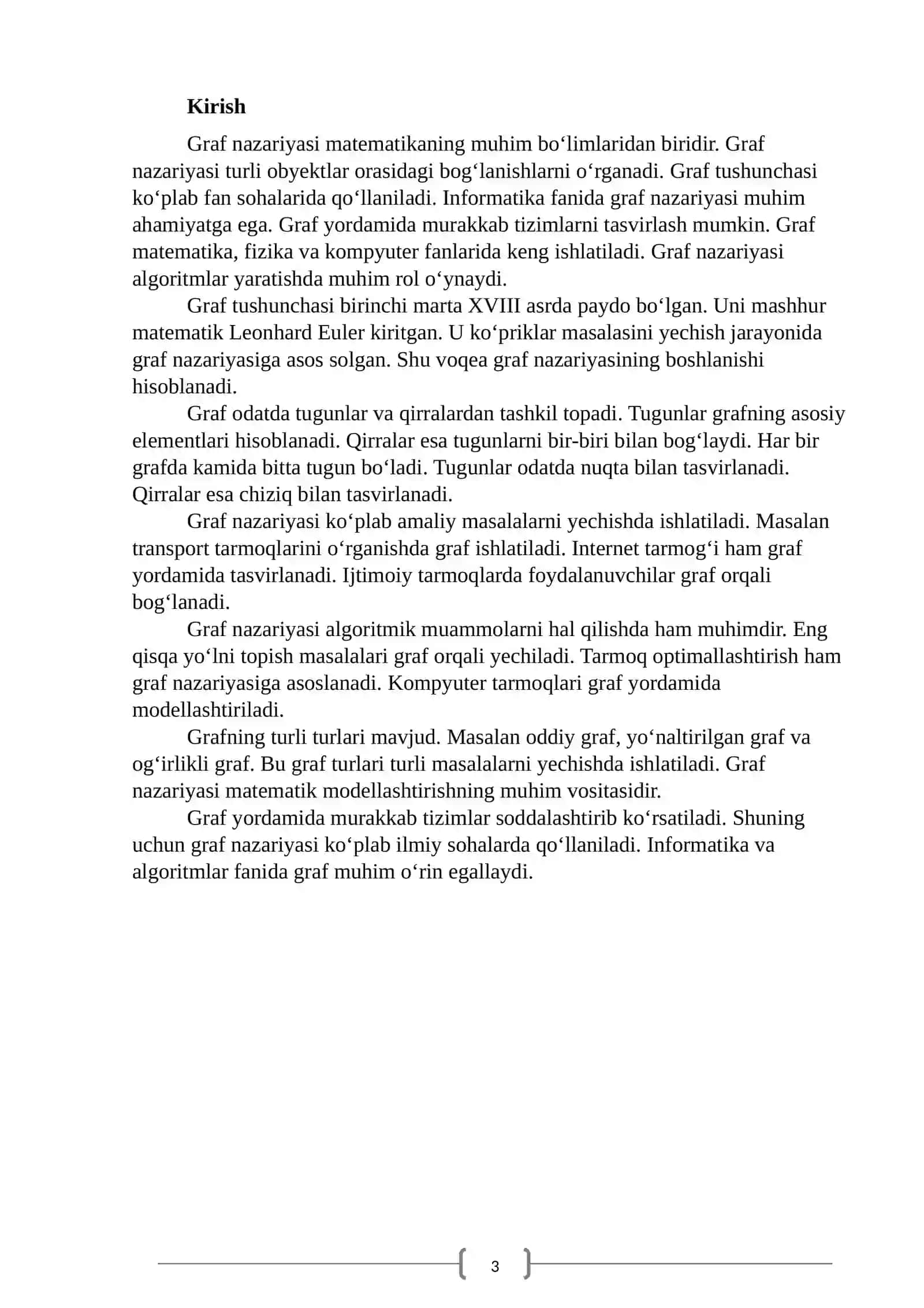 GRAF VA UNING BERILISH USULLARI 3
