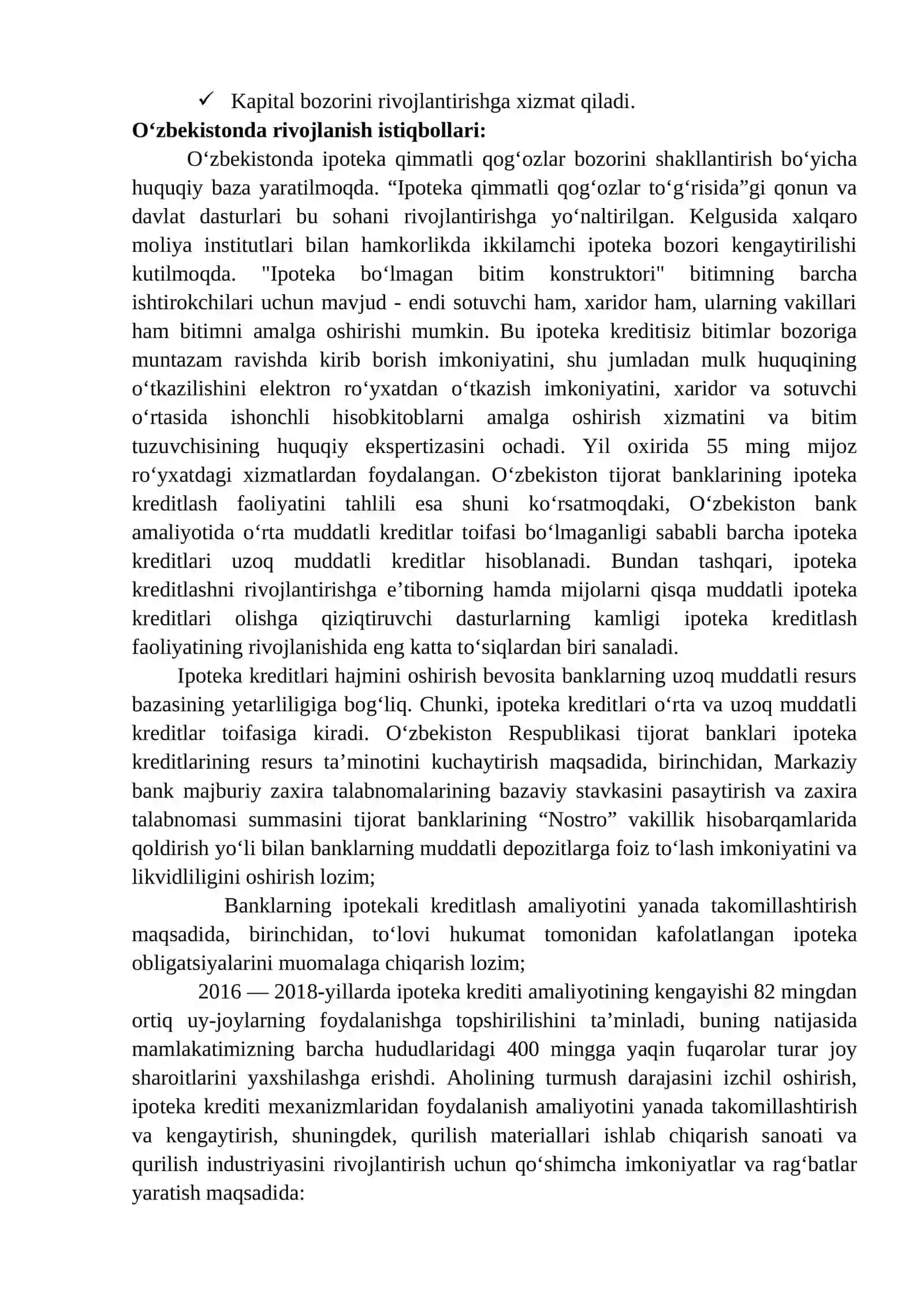 Ipoteka qimmatli qog’ozlar bozori 3