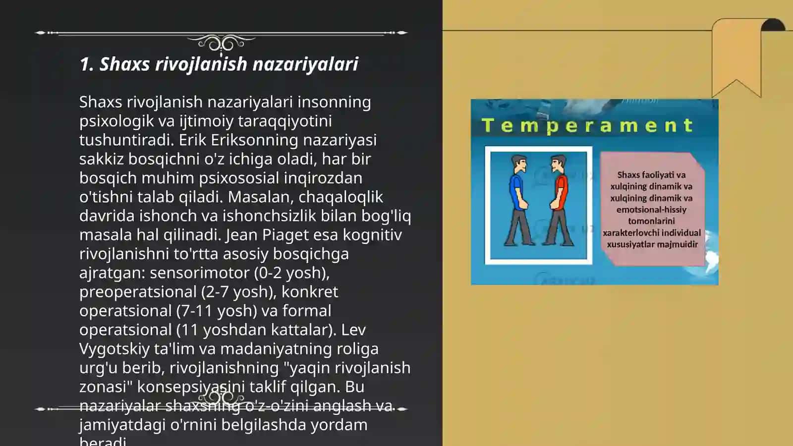 Shaxs rivojlanish nazariyalari 3