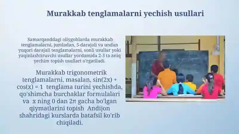 Tenglik va tengsizliklarni o'zgartirish metodikasi 3