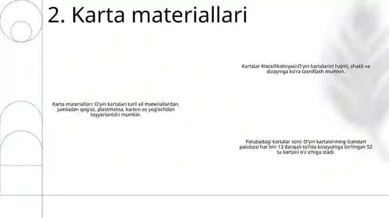 Kartalar Klassifikatsiyasi 3