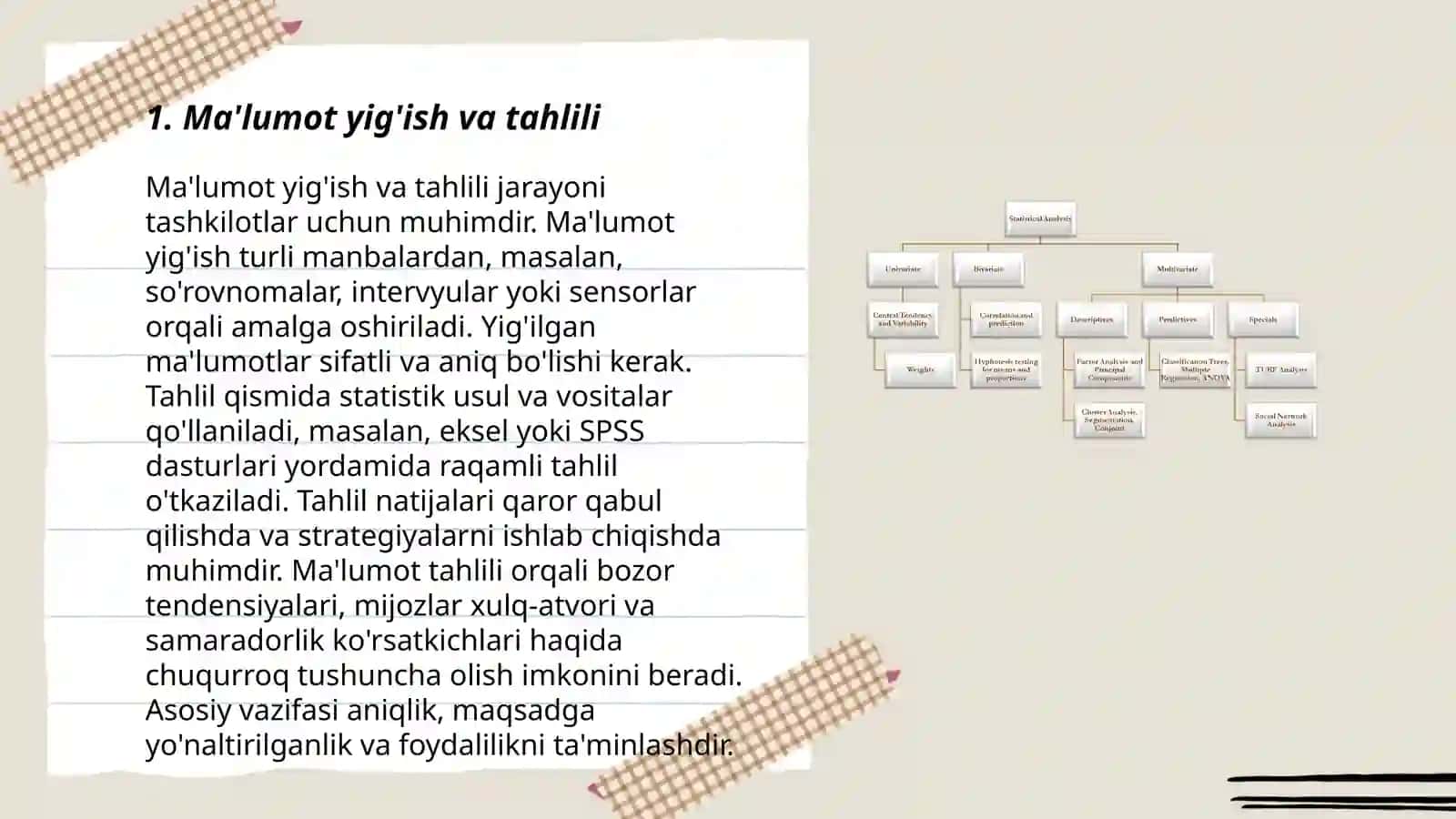 Statistik tahlil masalalarini MS Excel dasturidan foydalanib yechish 3