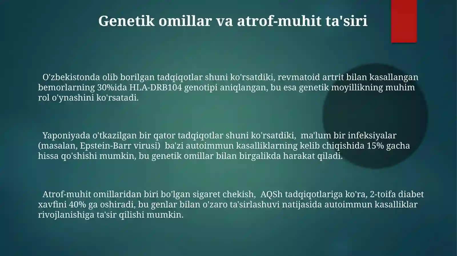 Autoimmunkasalliklarkelibchiqishi,kechishi,diagnostikasi 3