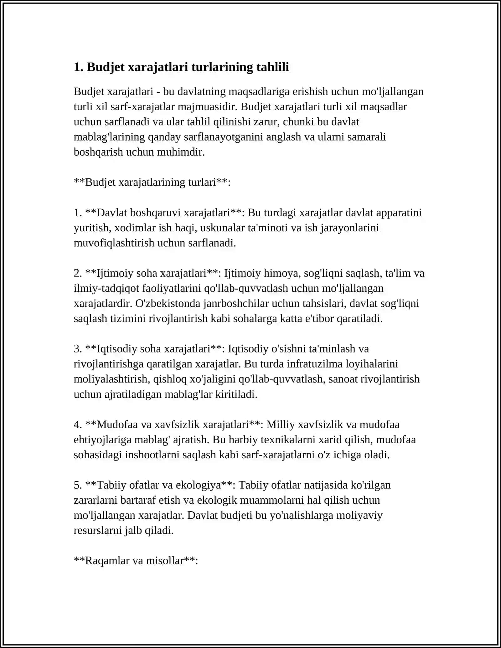 DAVLAT BUDJETI XARAJATLARI IJROSI HISOBI 3