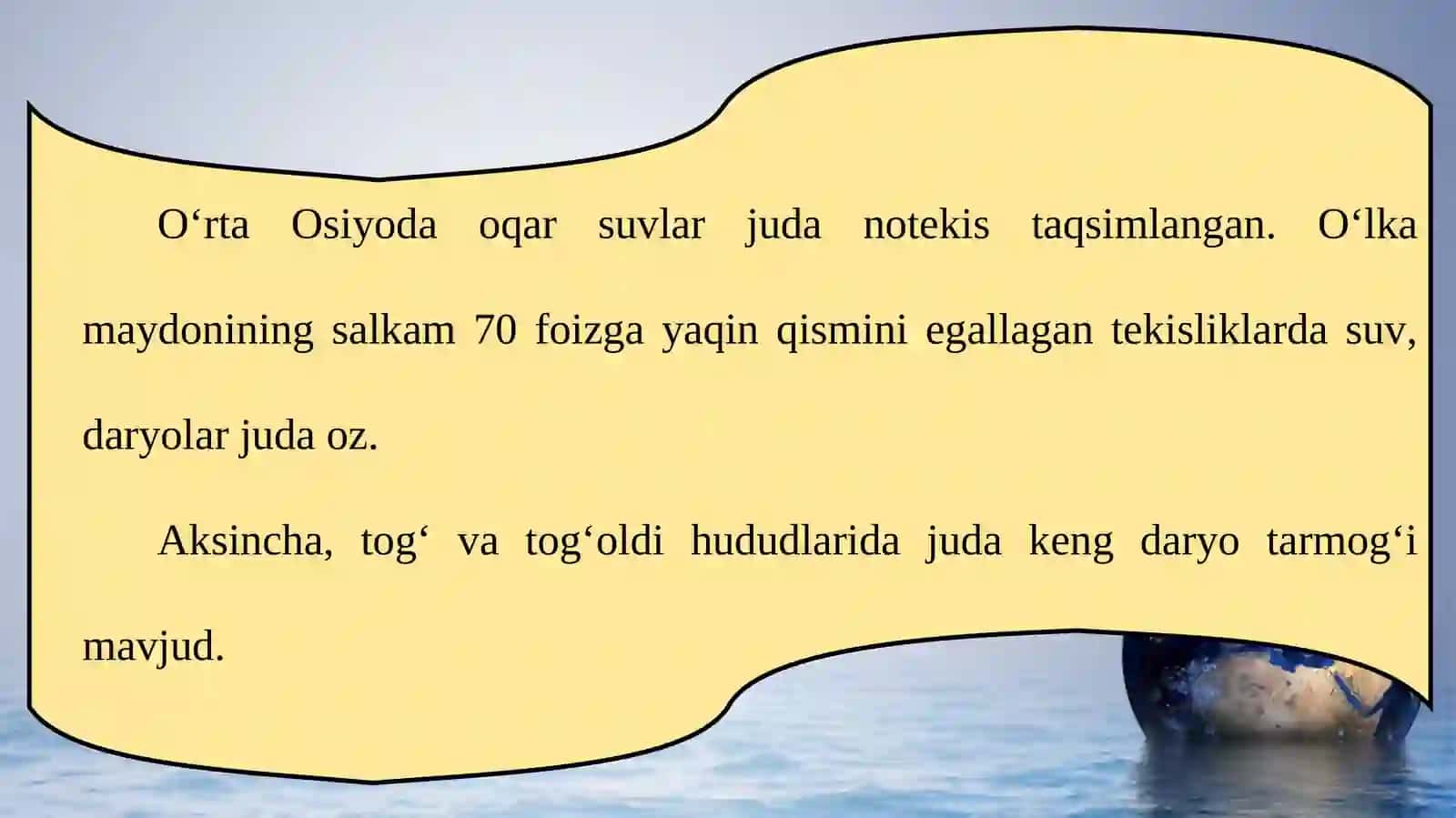 O‘rta Osiyo suvlari haqida umumiy tushuncha 3