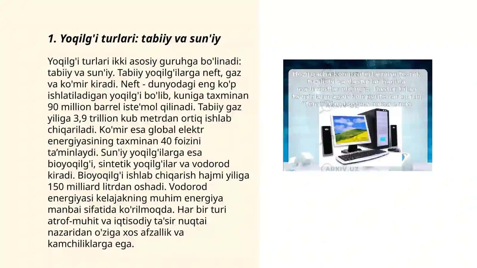 Yoqilg'i va ularning turlari 3