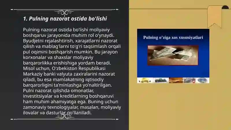 Pulning barqarorligini taminlash yo‘llari 3