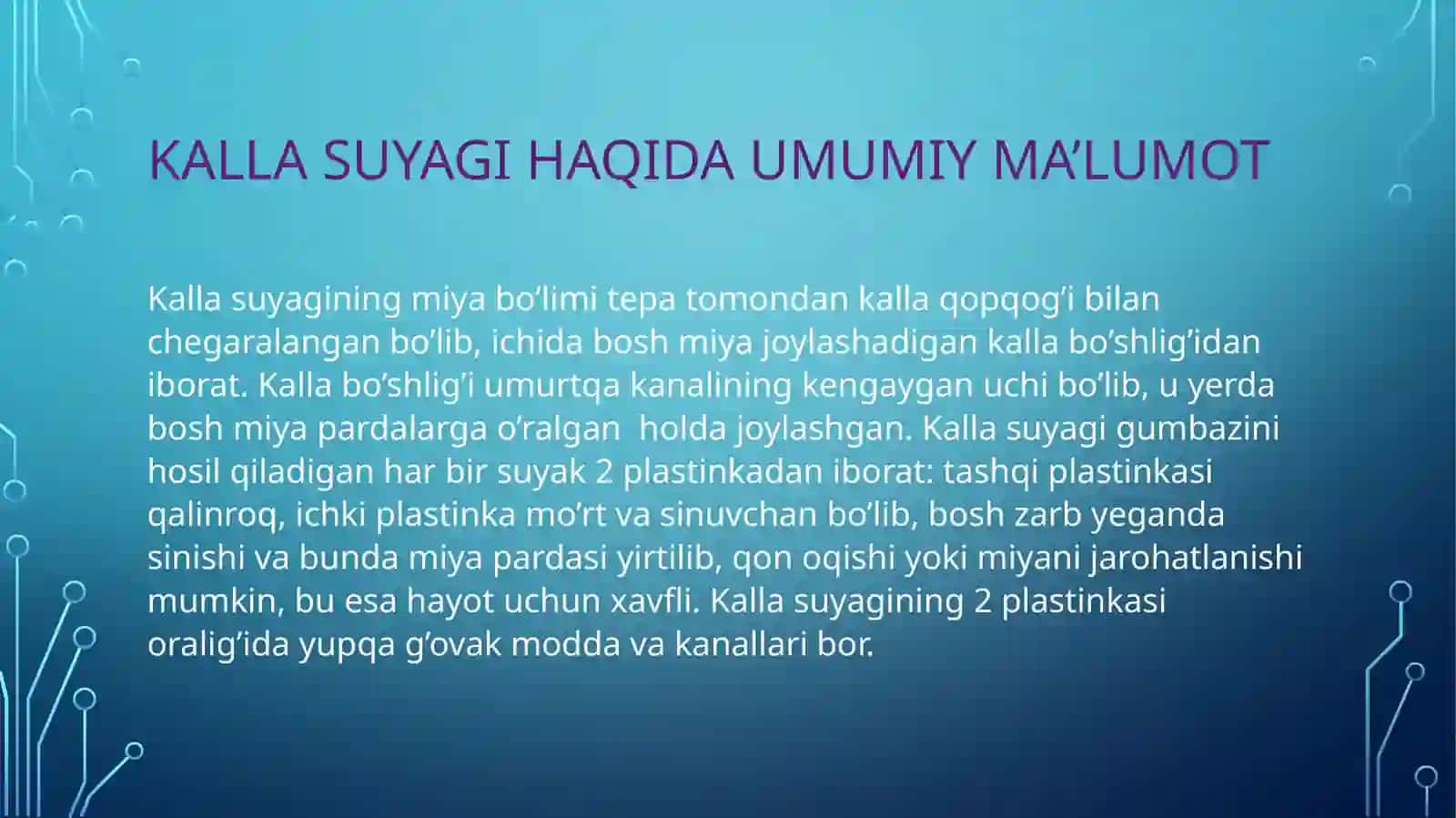 Kalla suyagi anatomiyasi 3