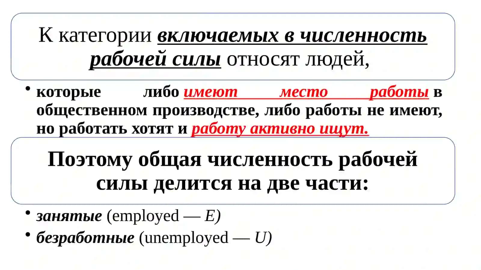 Понятие и показатели безработицы 3