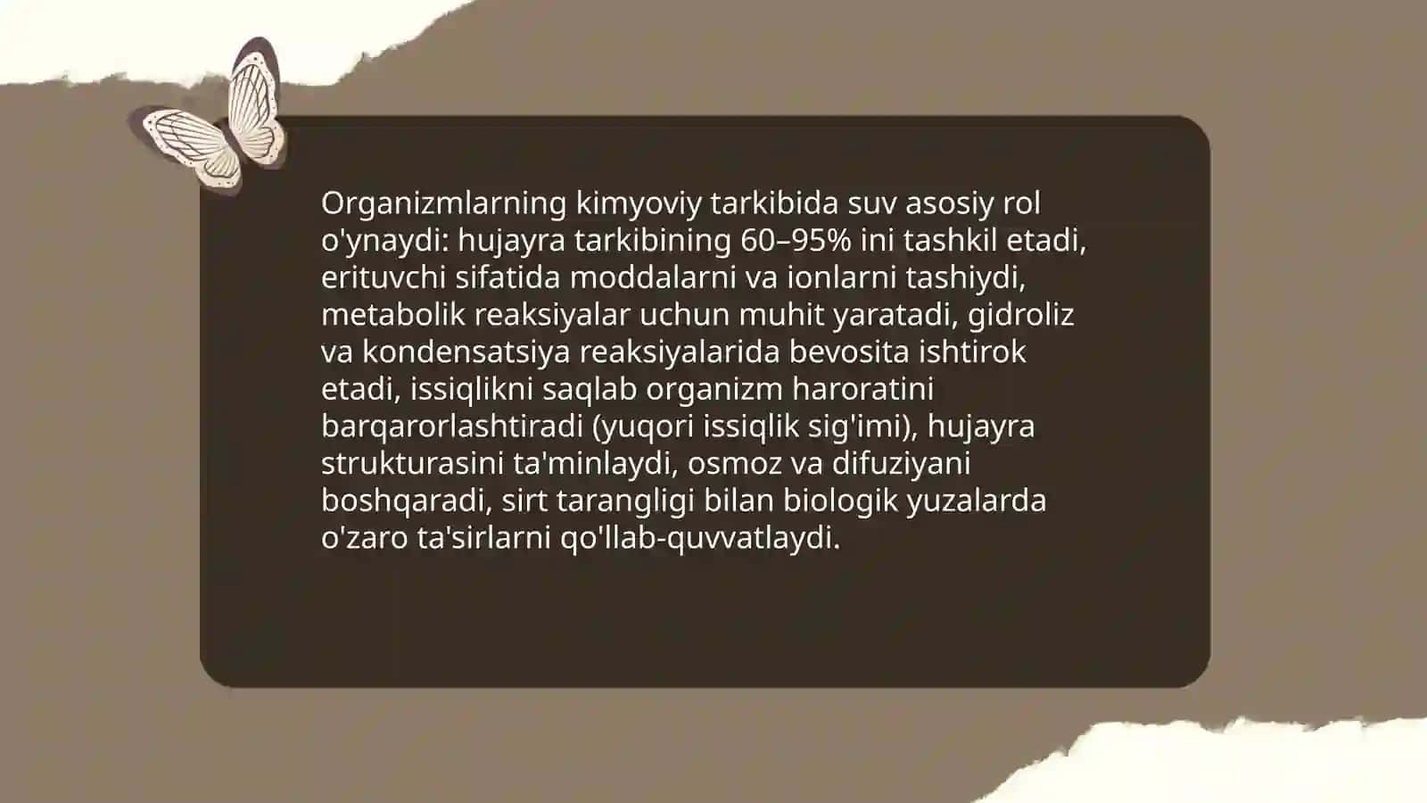 Organizmlarning kimyoviy tarkibi 3