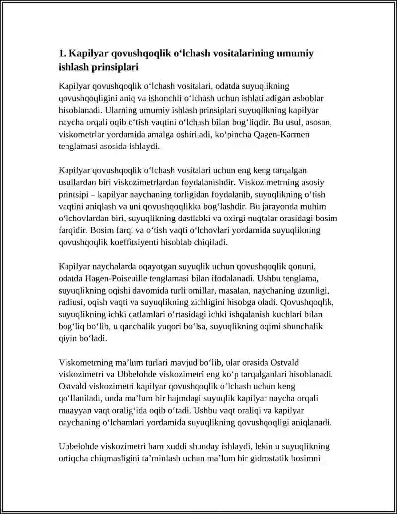 Kapilyar Qovushqoqlik o’lchash Vositalari 3