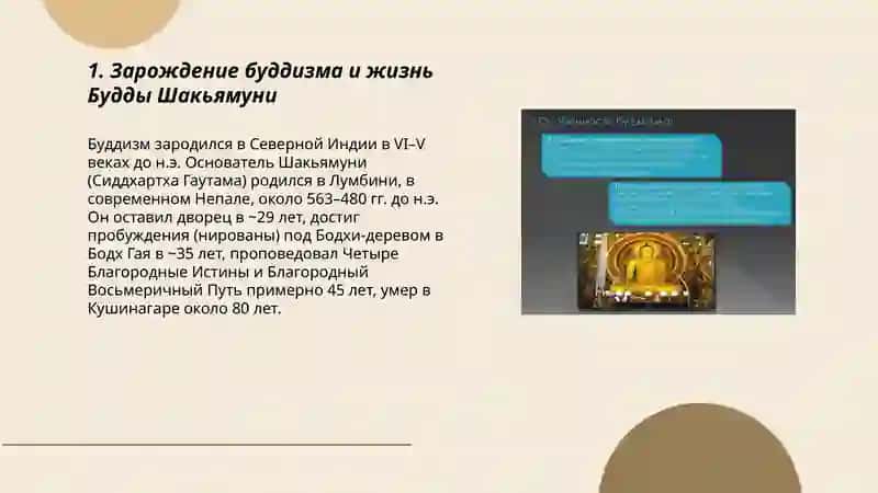 История и основные идеи буддизма 3