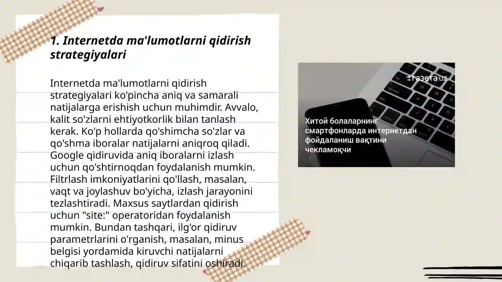 Internetdan ma'lumotlarni qidirish 3