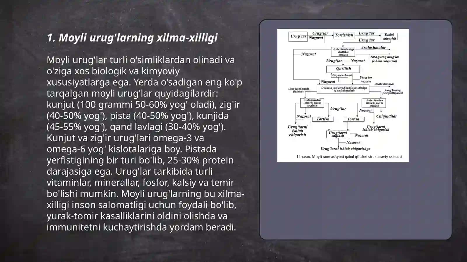 Moyli urug'larni qabul qilish 3