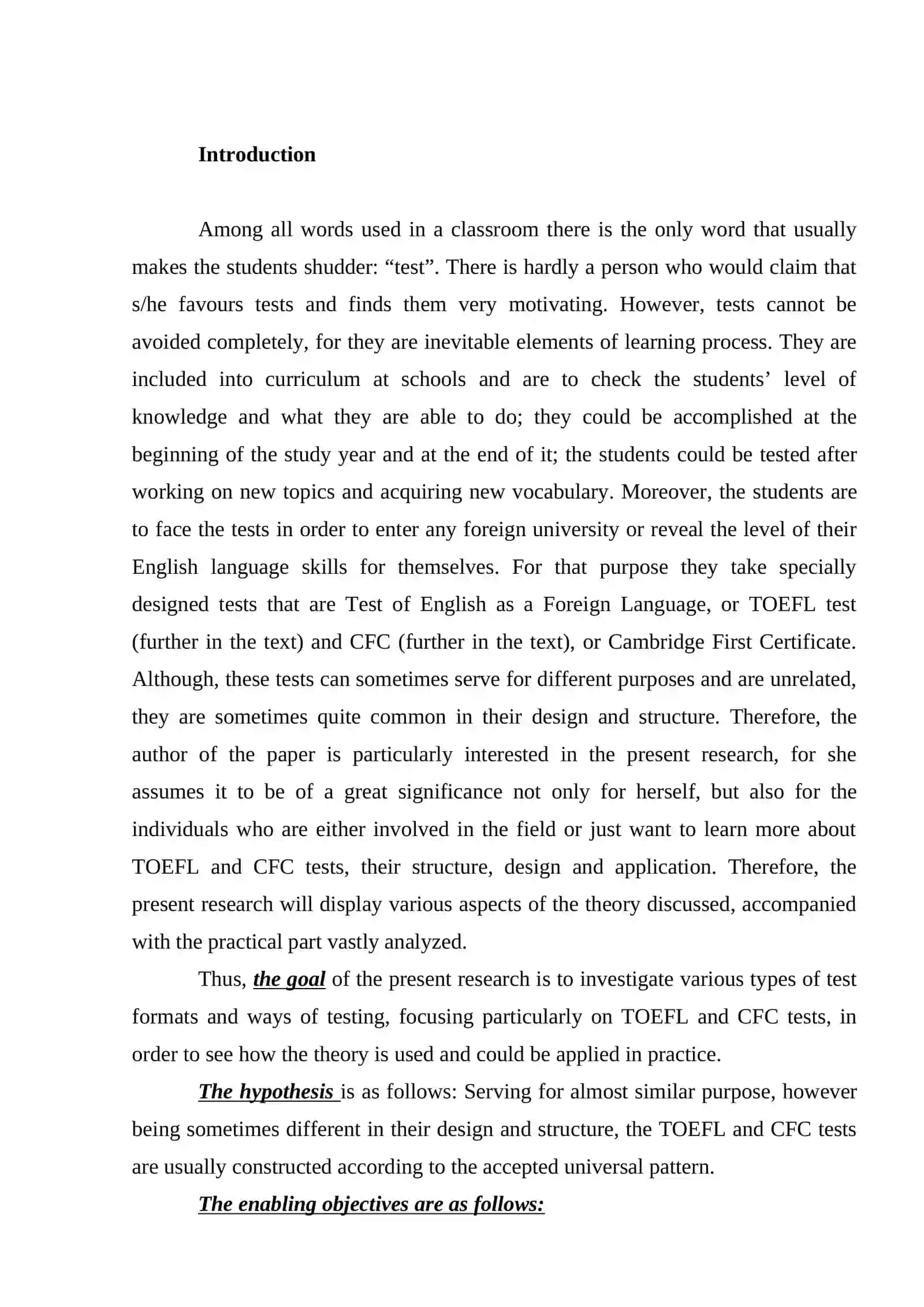 EMPLOYING OF SELF-EVALUATION IN ENGLISH CLASSES 3