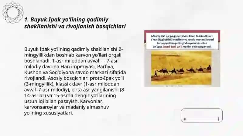 Buyuk Ipak yoʻlining shakllanish tarixi 3