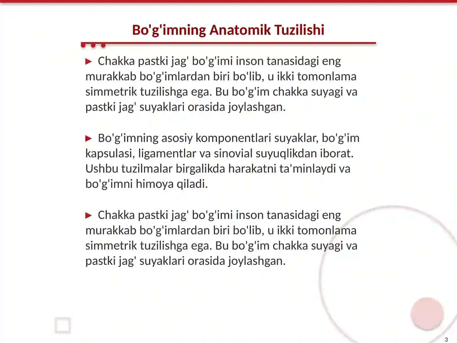 Chakka pastki jag' bo'g'imi anatomiyasi 3