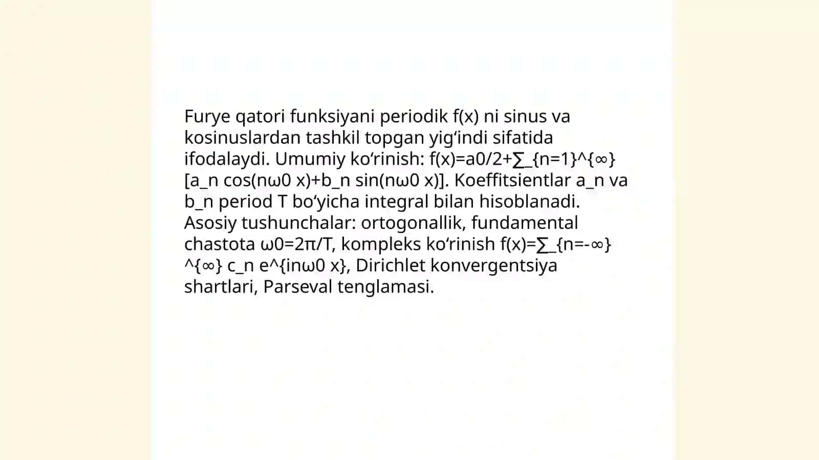Furye qatorlar 3