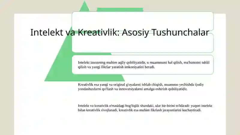 Intelekt va kreativlik 3