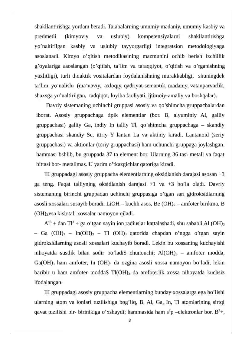 Metallarni o'qitish metodikasi 3