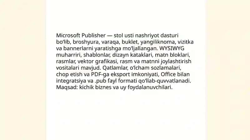 Microsoft Publisher 3