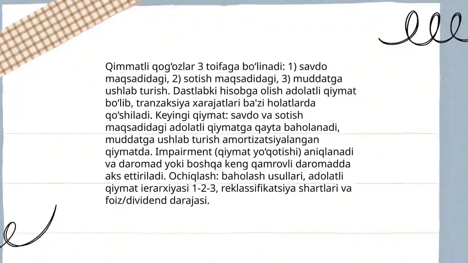 Qimmatli qog‘ozlar va qimmatli qog‘ozlarga investitsiyalangan mablag‘larning ishonchli boshqaruvi hisobi 3