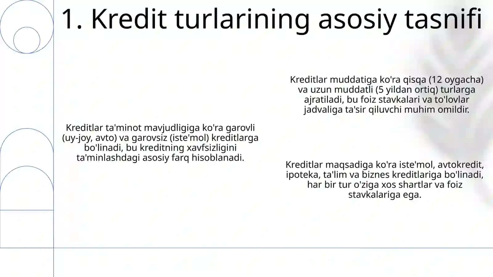 Alohida kredit turlari 3