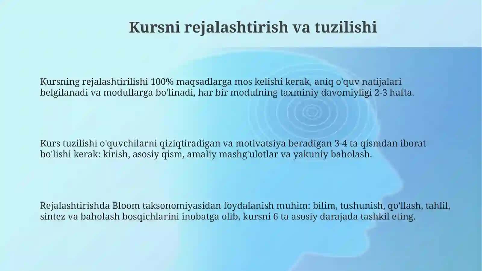 Masafaviy kurslar yaratish.Moodle tizimi 3