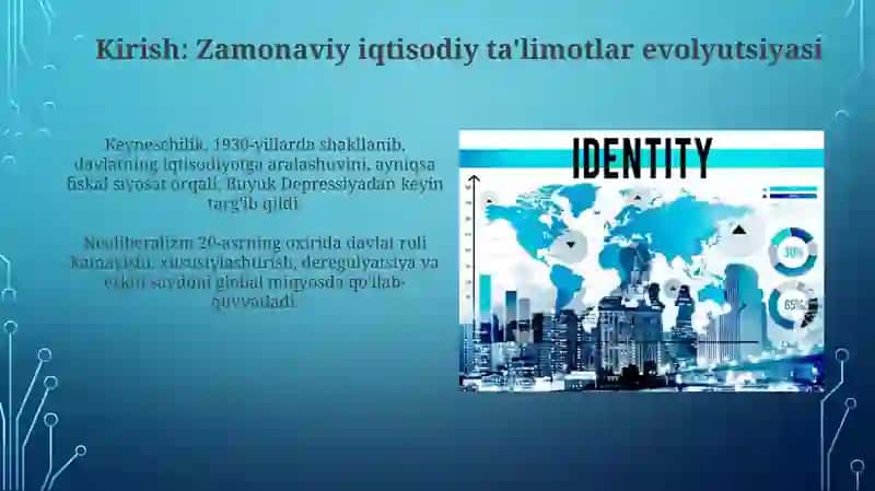 Zamonaviy iqtisodiy ta'limotlar evolyutsiyasi 3