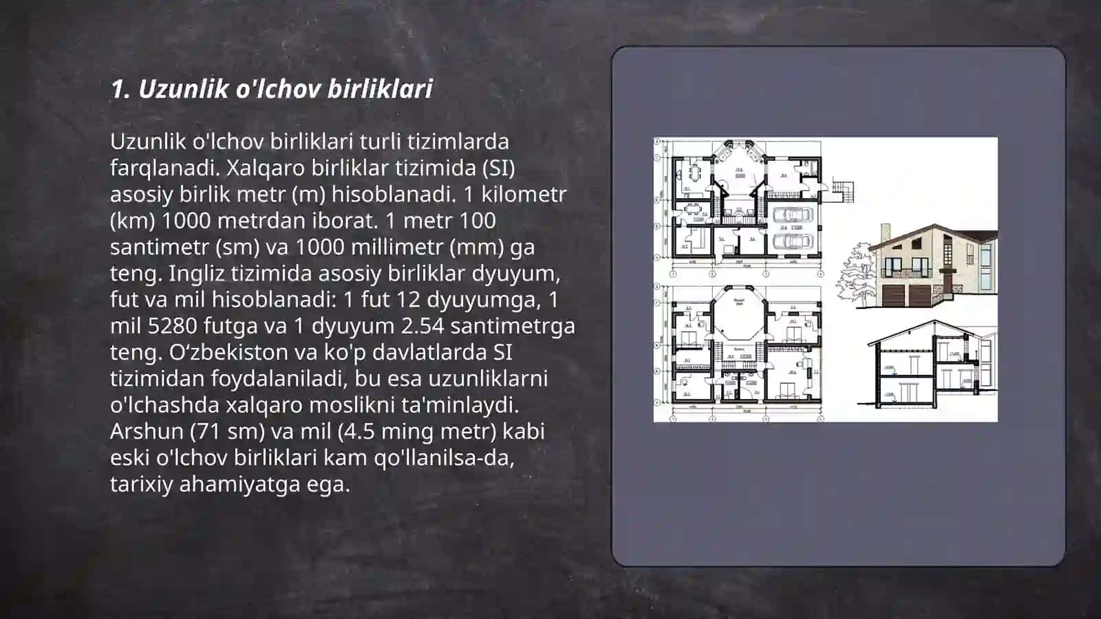 Uzunlik va yuza òlchov birliklari 3