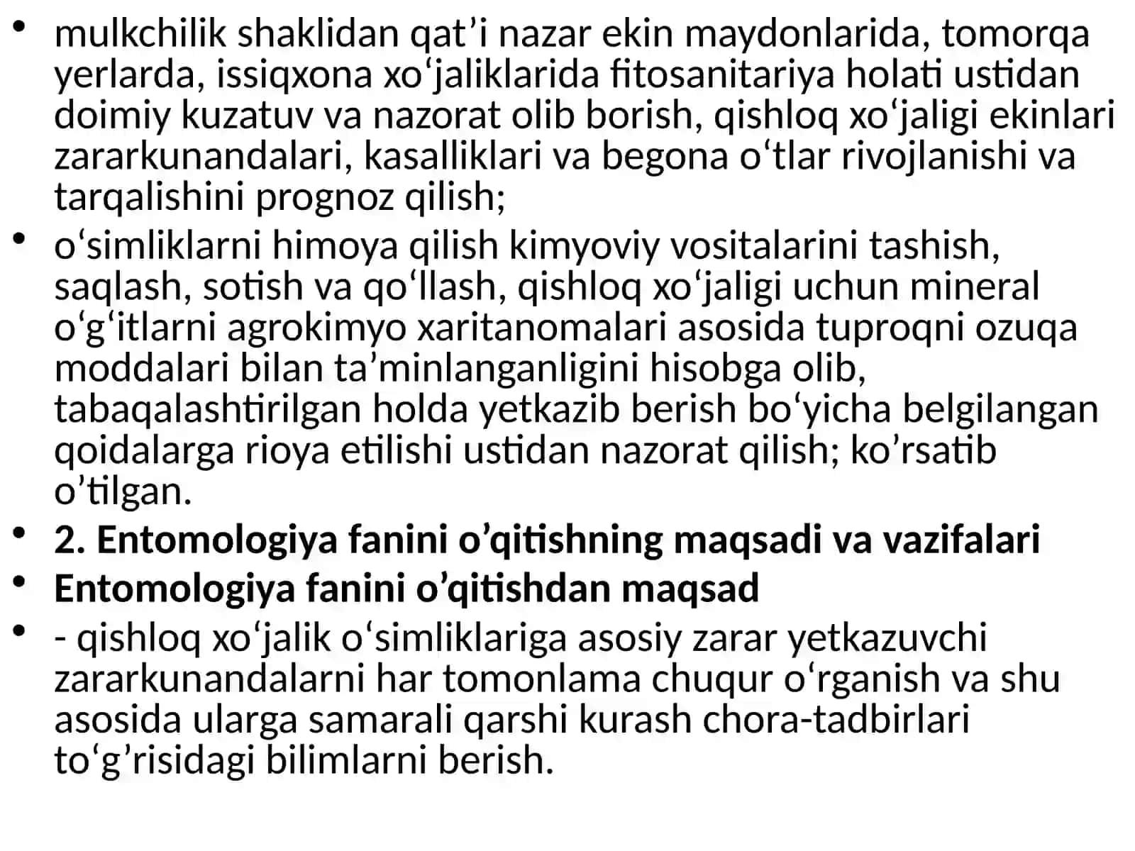Entomologiya faniga kirish 3