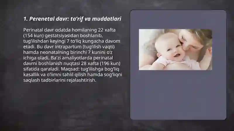 Perenetal davr 3