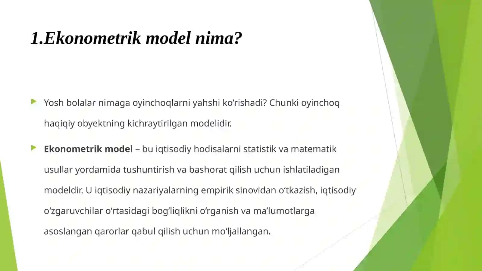 Ekonometrik modellarning axborot ta’minoti 3