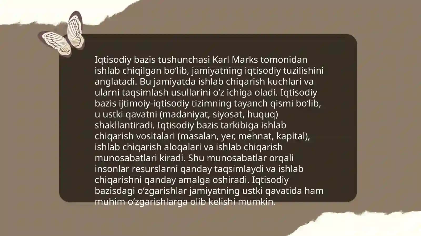 Iqtisodiy bazis tushunchalar 3