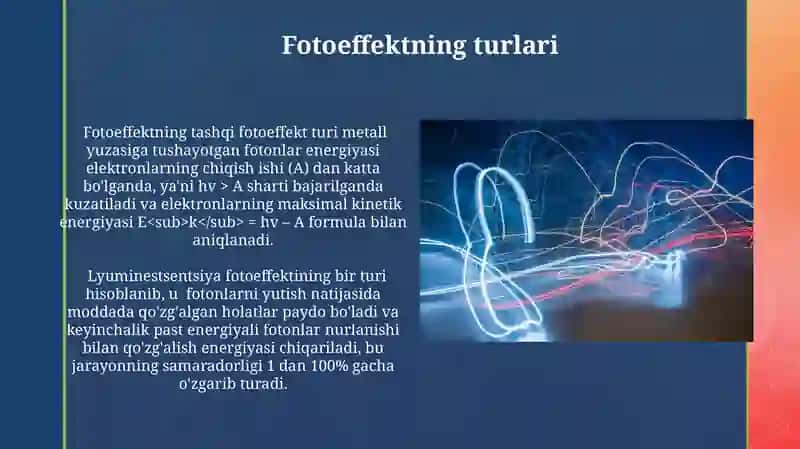 Fotoeffekt va uning turlari 3