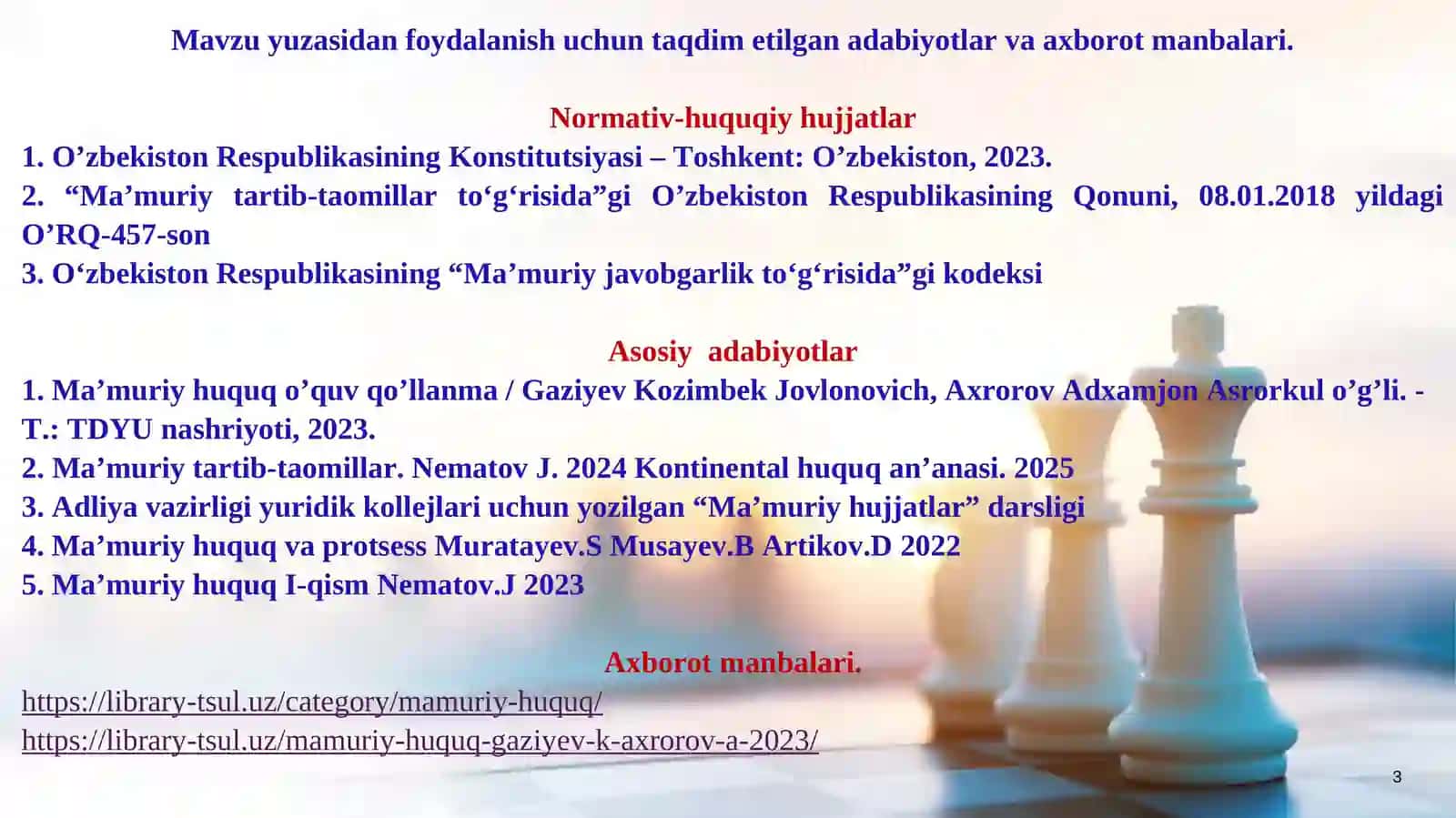 MA’MURIY JARAYON VA MA’MURIY PROTSEDURALAR 3