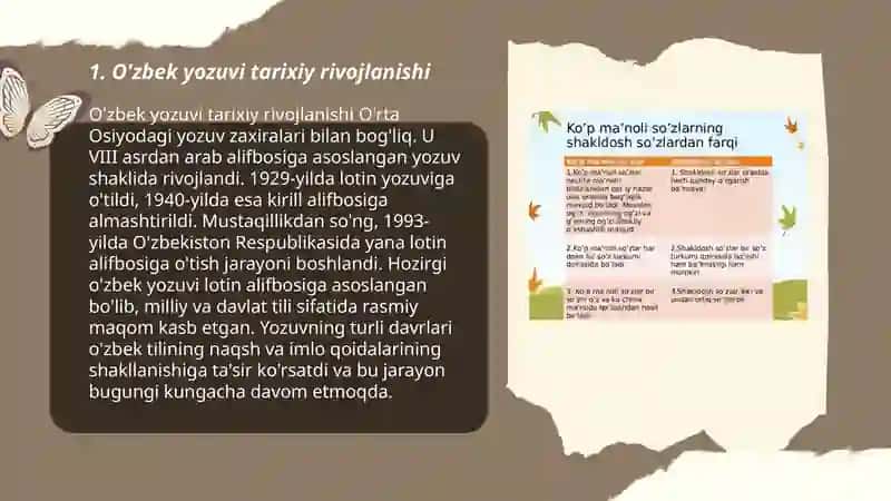 O'zbek yozuvi tarixiy rivojlanishi 3