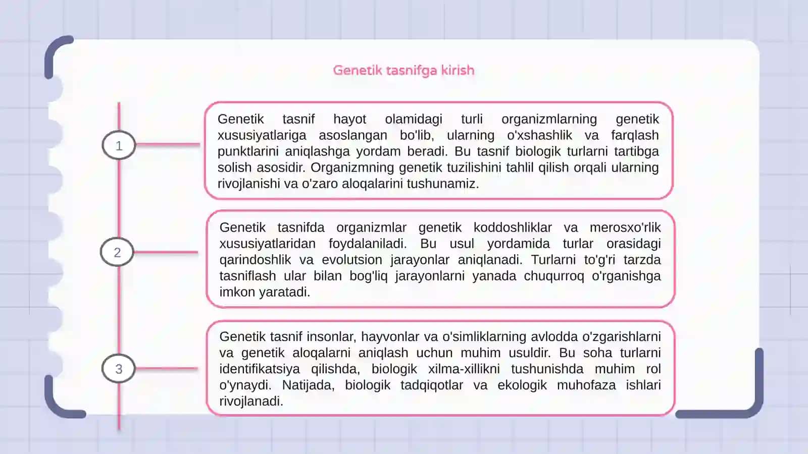 Genetik tasnif 3