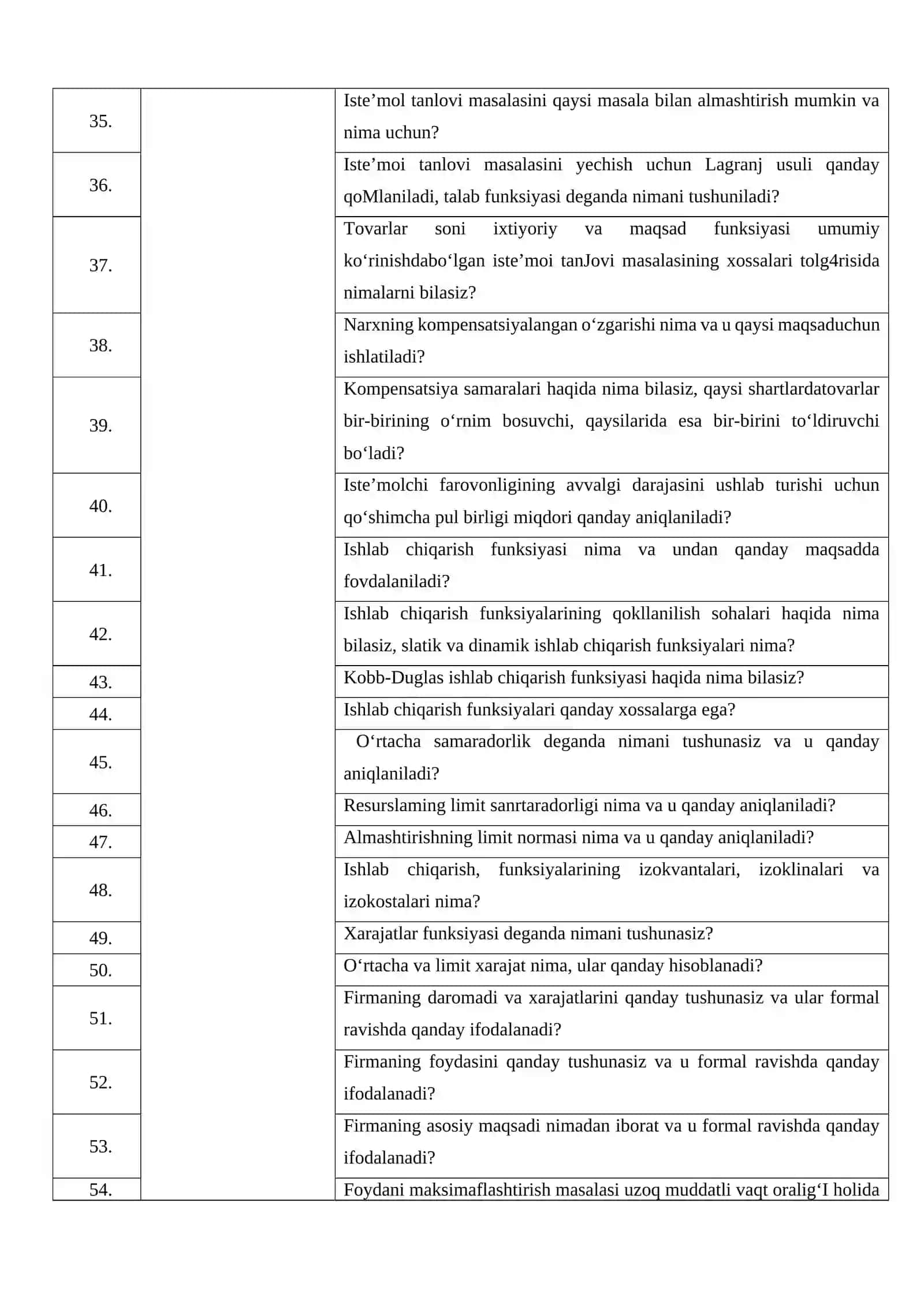 Iqtisodiy matematik modellar 3